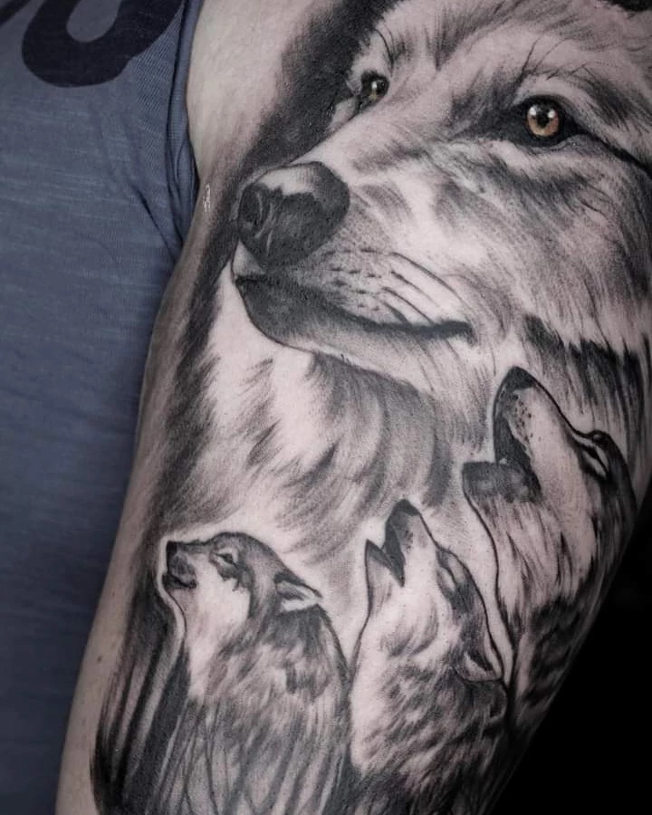 Особенности выбора эскиза волка для татуировки